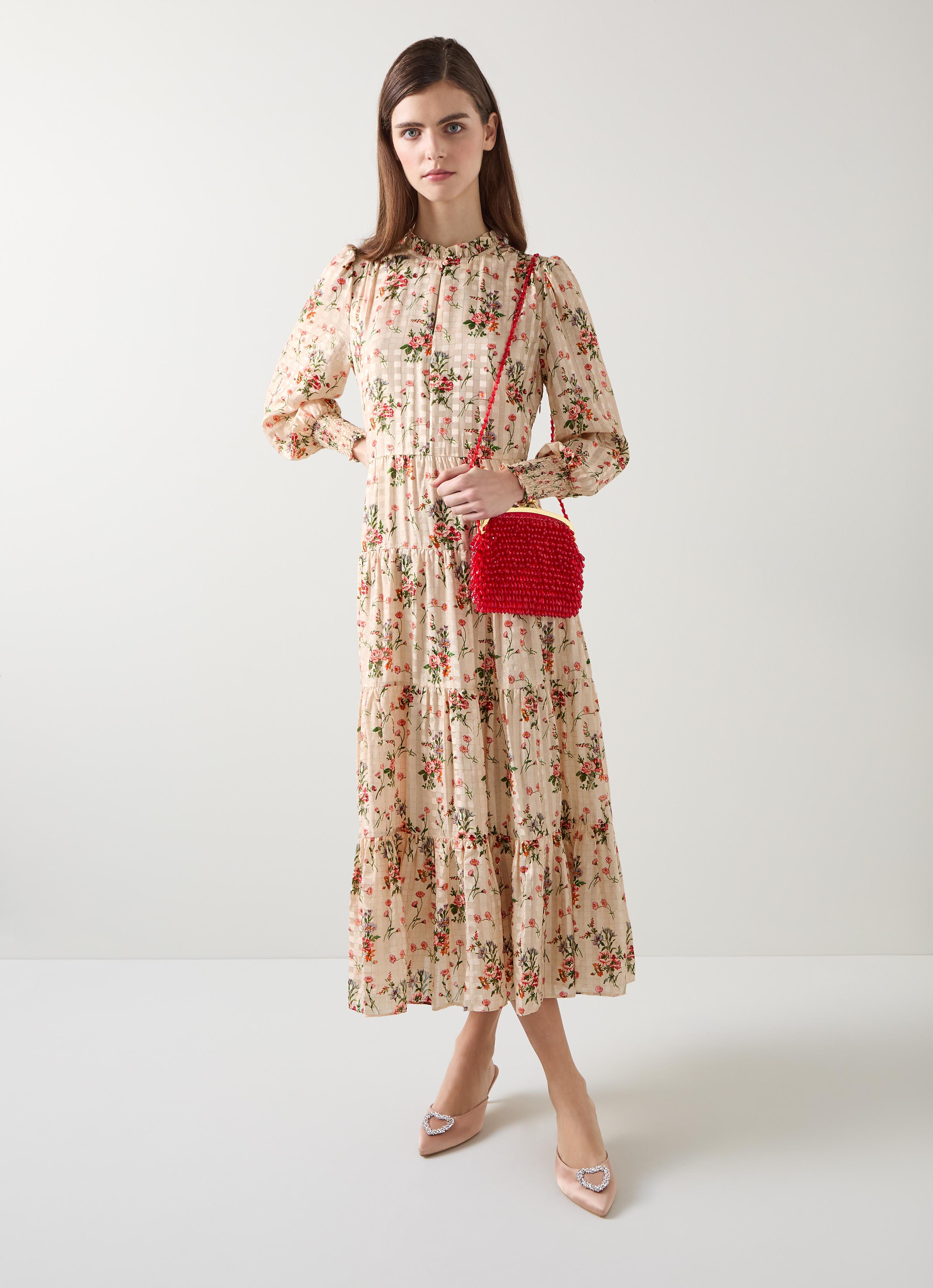 Flora Wildflower Metallic Print Dress | Clothing | Sale